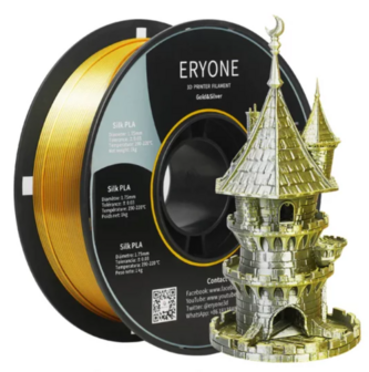 Eryone Silk PLA Dual-Color Silver&Gold